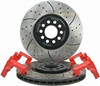 Big Brake Kit (OE Caliper, Slot) - JETTA VR6, 1.8T FRONT 99-04