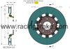 RB Caliper Kit w/Stock Size (324x24) 2 pc light wt rotors for Mazda RX-8 & Miata NC (06-15) BBK