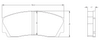 [PDS110-33] RB ET300 Brake Pad: RB Calipers (RB400 Series, CP6)