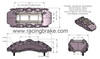 RB6L1 Caliper (230x37.6) 6-Piston: 32/34/38mm for GTR Front (Price per each)