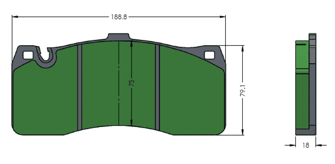 Front pad (duly modified)