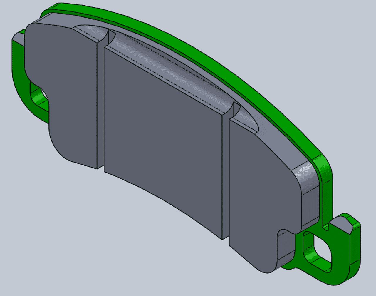 RB 65mm Lining Depth (Large) Pads for Tesla Model S/X Plaid & LR Front OE Calipers; For big rotors with 66mm or wider annulus only. (NOT compatible with stock rotors)