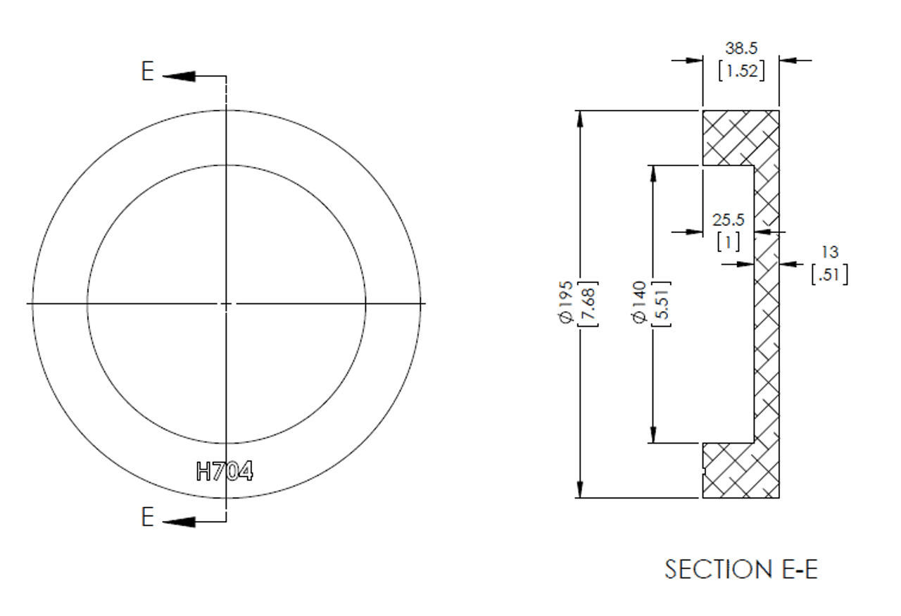 Forged Aluminum Alloy (T6061-T6) For Rotor Hats (7.7" Dia)