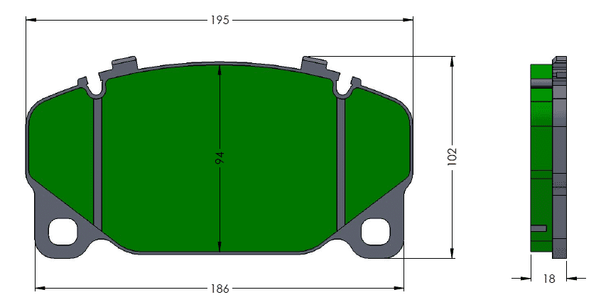 front pad