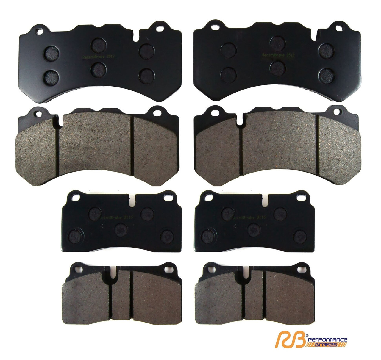 PD-GTR-360X] RB CCB Brake Pads for Nissan GT-R CCM Rotors Upgrade