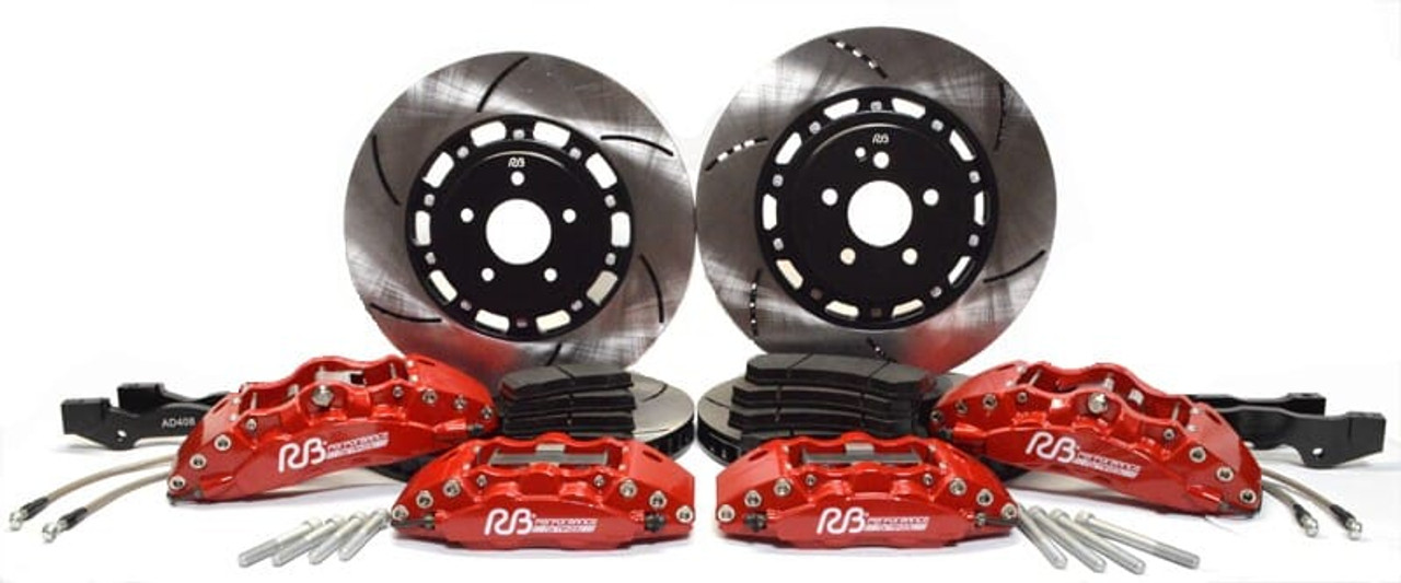 RB 6/4 Pot Caliper Kit w/2 pc Rotors for Dodge Ram 3500 Front & Rear (PN 2706-K & 2707-K) Fits 17” wheels.