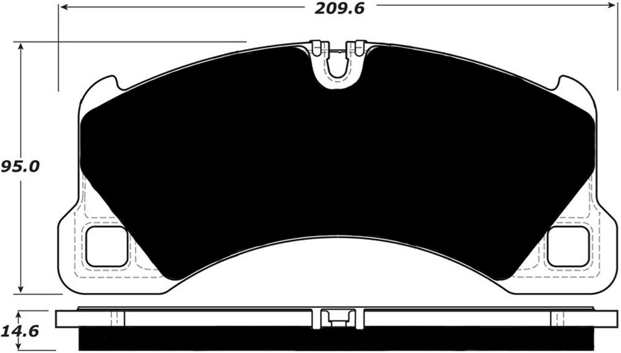 [PD1349-391] Brake pads for Porsche Front (See description for applications)