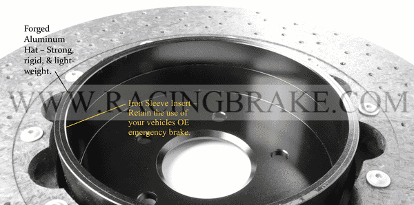 RB Hat & Hardware kit for Nissan GTR Front Upgrade to CCB Rotors - Price is for 2 Hats