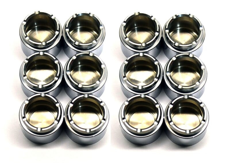 Piston Kit (Stainless Steel) - Aston Martin DBS, Vanquish, Vantage Front 6 pot Caliper (Price is for 2 Calipers)
