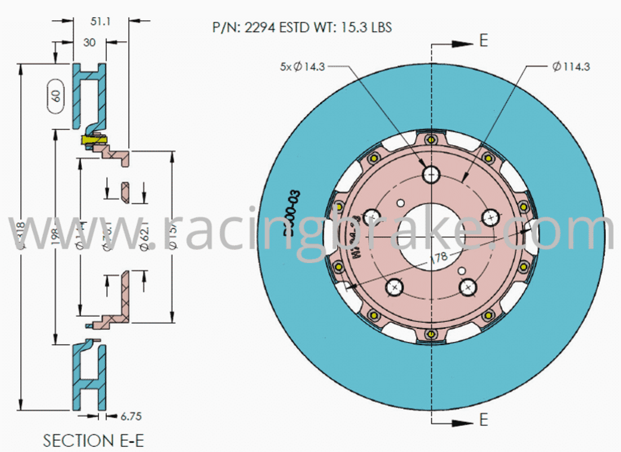 RB 2pc Rotor Kit (318x30) for Lexus LS400/LS430 (95-06), IS300 Retrofit Upgrade to LS400/LS430 Calipers - Select Year at Option - FRONT