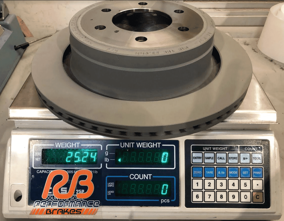 Rear rotor w/drum brake