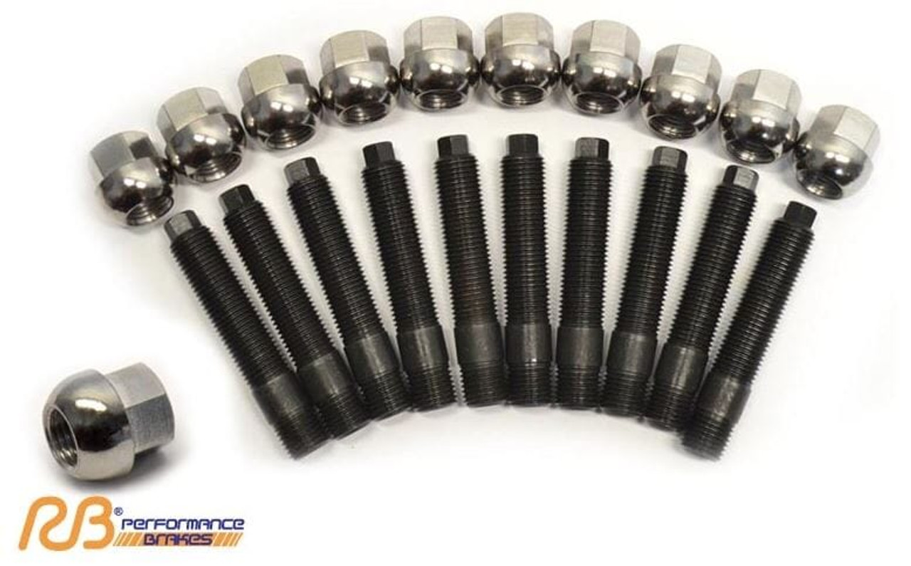 RB Wheel Studs & Nuts Conversion Kit - M12x1.5  (10 per pack)