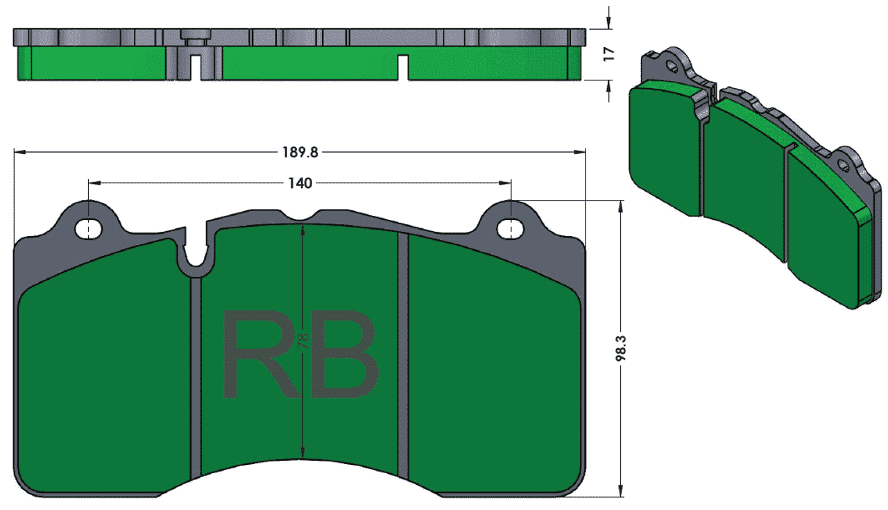 [PD1395-2R1] Cobalt (XR1): Camaro Z28, ZL1 (G6), Corvette ZR1, Ferrari F458, Land Rover, McLaren, Jeep Trackhawk, Mustang GT350, Viper ACRE & RB6L Calipers etc. Front