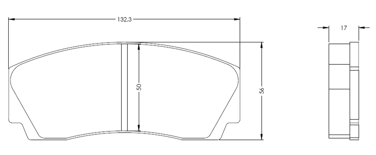 [PDS110-33] RB ET300 Brake Pad: RB Calipers (RB400 Series, CP6)