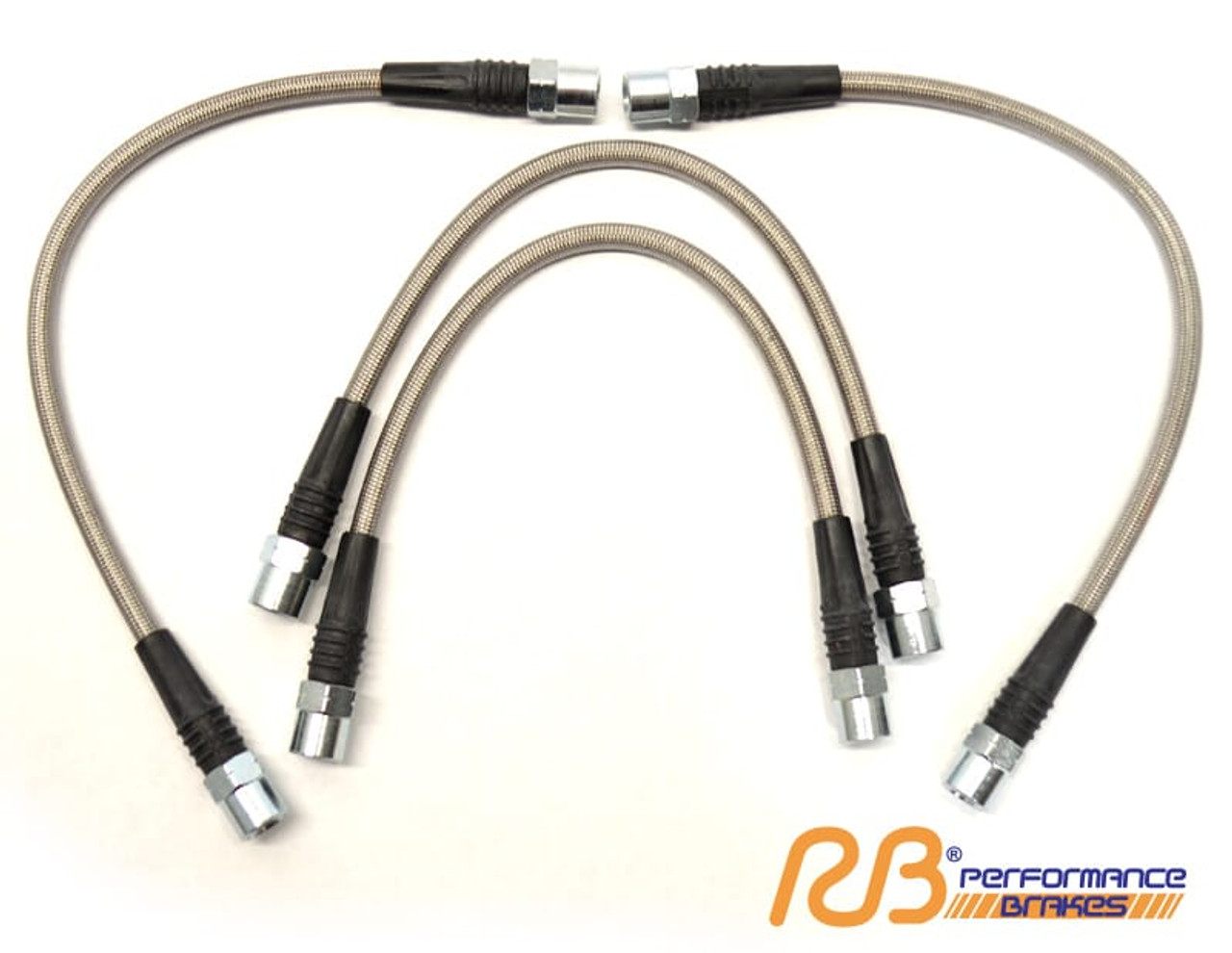 Stainless Steel Braided Brake Lines (4 line kit) - Mercedes C63 Black Series