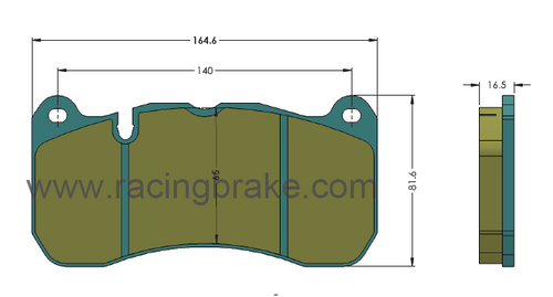 RB 6 Piston Calipers (225x42)  for Porsche 991 GT3 (Non Pccb) Front (2 Calipers)