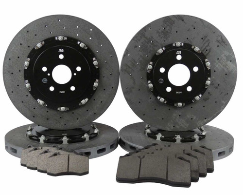 RB-CCB Rotors (394/350) for Ferrari 430 Scuderia, Spider 16M Front & Rear (P/N 2C03 & 2C16)