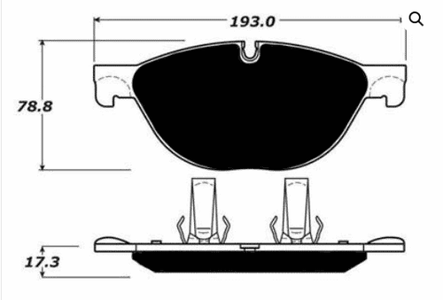 Brake pads for Jaguar F-Type Front