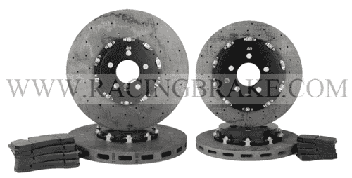 RB-CCB Bundle Rotor Kit (390/360) for Mercedes CLK63 AMG (05-10) w/Rear Drum Parking Brake, Conversion Upgrade (P/N 2C37 & 2C95)