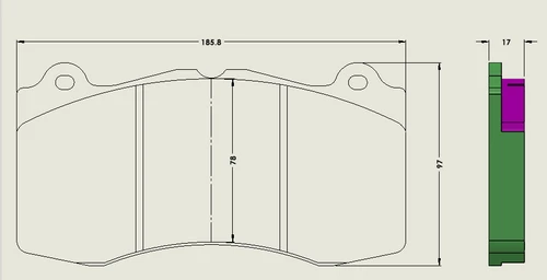 [PD1395C-391] RB (XT910) for Ford Mustang Dark Horse Front with Standard Iron Rotors