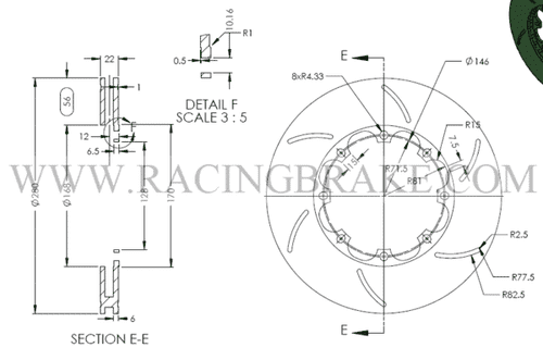 Rotor Rings (280x22) Incl. hardware (Price per pair)