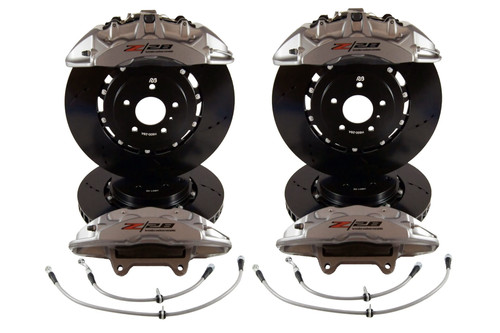 RB 2pc Rotor Kit (390/390)  w/Camaro  Z28 Rear Calipers for Camaro  G6 ZL1/1LE Upgrade (2016+), for Camaro  SS Requires to Add Front 6 Pot Calipers at Option (P/N 2543 & 2382) - See description for the kit contents.