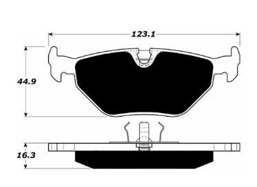 [PD396-35] RB ET500 Brake Pad: BMW E36 M3 Rear