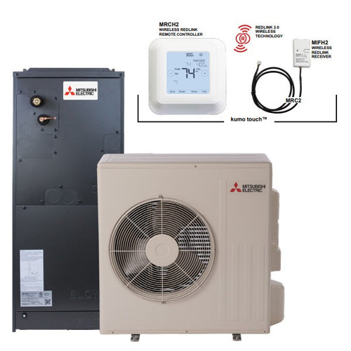 Mitsubishi 2.5 Ton Heat Pump System | 19.9 Seer2 | SUZ-KA30NA2 - SVZ-KP30NA - MHK2