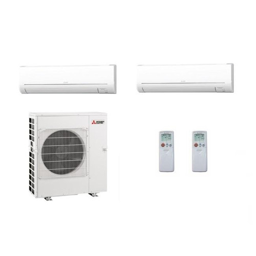 2 Zone | 9k + 12k | Mitsubishi Multi Zone Mini Split | 42,000 btu | 19.7 Seer2 | 5°F | MXZ5C42NA