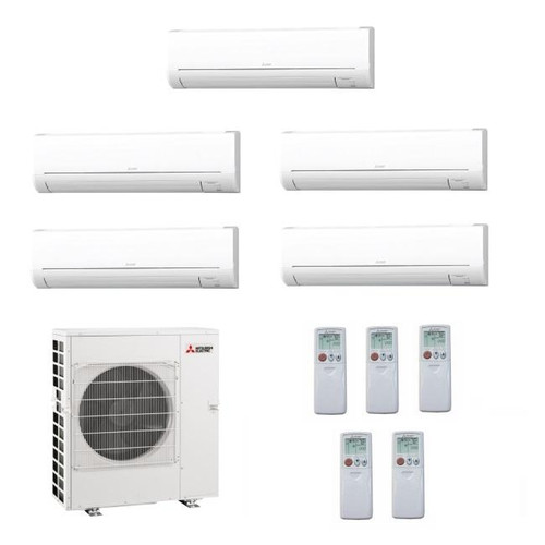 5 Zone | 6k + 6k + 6k + 6k + 24k | Mitsubishi Multi Zone Mini Split | 42,000 btu | 19.7 Seer2 | 5°F | MXZ5C42NA