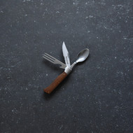 Adventure Chef Folding Camp Utensil with Maple Handle