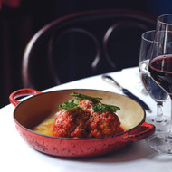 Le Creuset Cast Iron Braiser in Cerise