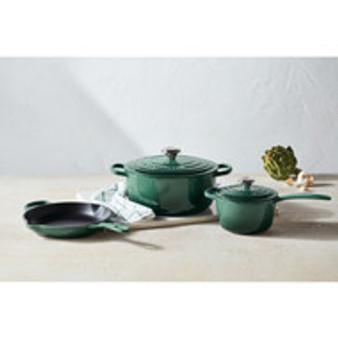 Le Creuset 5-Piece Cast Iron Cookware Set in Artichaut
