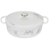 Le Creuset Marble Collection Cast Iron Oval Dutch Oven