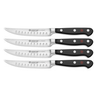 Wusthof Classic 4-Piece Hollow Edge Steak Knife Set