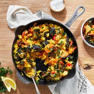 Staub Cast Iron Traditional Deep Skillet in Graphite Grey