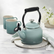 Le Creuset Demi Kettle and Mugs Set in Sea Salt