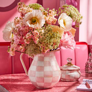 MacKenzie-Childs Rosy Check Pitcher