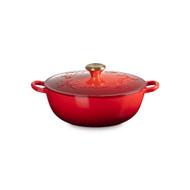 Le Creuset Holly Collection Soup Pot in Cerise