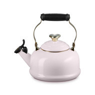 Le Creuset Classic Whistling Kettle in Shallot With Gold Heart Knob