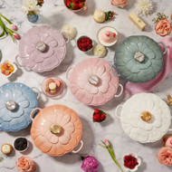 Le Creuset Signature Petal Braiser in Shell Pink