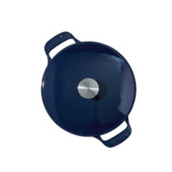 Made In Enameled Cast Iron Round Dutch Oven in Blue