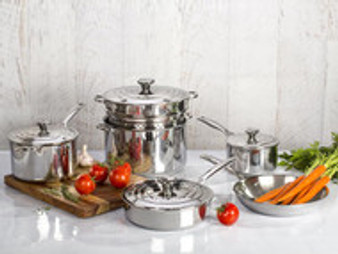 Le Creuset Stainless Steel Stockpot With Colander Insert