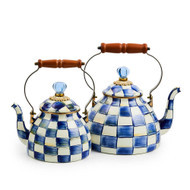MacKenzie-Childs Royal Check 2-Quart Tea Kettle