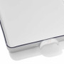 Made In Rectangular Baking Slab With Navy Rim