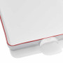 Made In Rectangular Baking Slab With Red Rim
