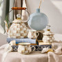 MacKenzie-Childs Mocha Check 2-Quart Tea Kettle