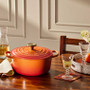 Le Creuset Cast Iron Round Dutch Oven in Flamme Dorée