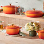 Le Creuset Cast Iron Round Dutch Oven in Flamme Dorée