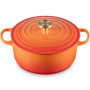 Le Creuset Cast Iron Round Dutch Oven in Flamme Dorée